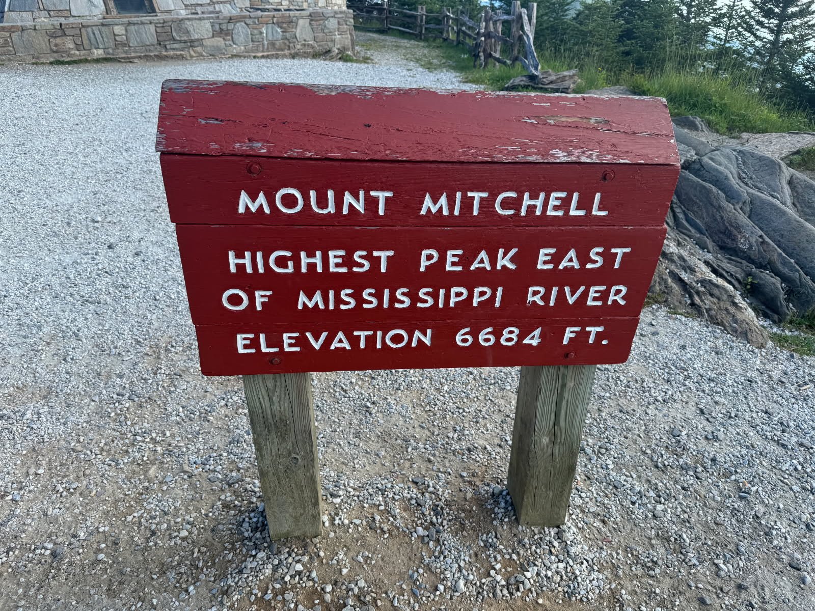 Mount Mitchell Sign